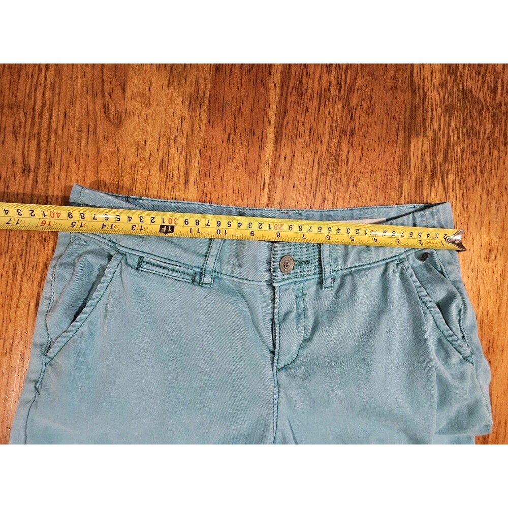 Pilcro Anthropologie Hyphen Chino Pants Teal Blue Green Size 26 Womens 31x29.5 - Picture 4 of 10